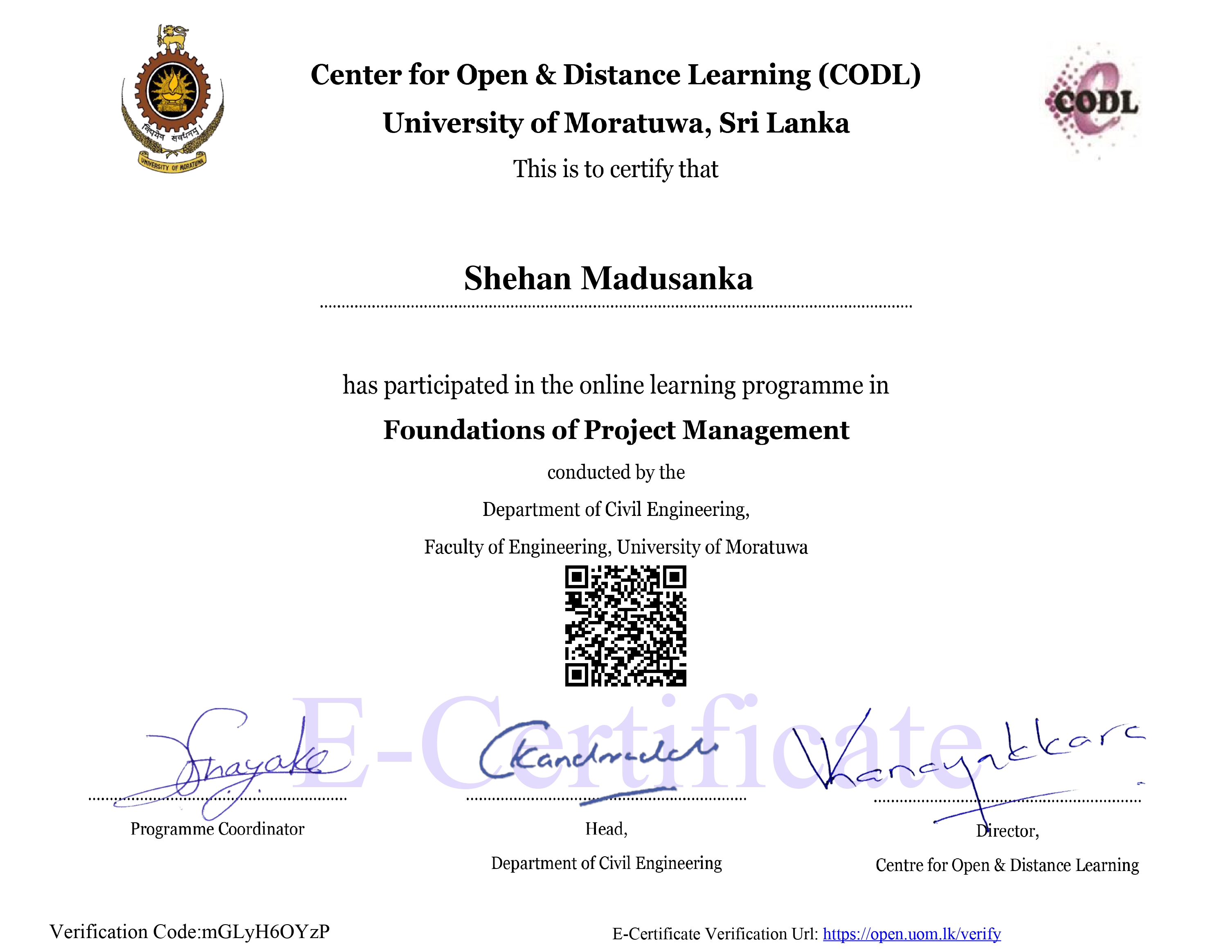 Foundations of Project Management